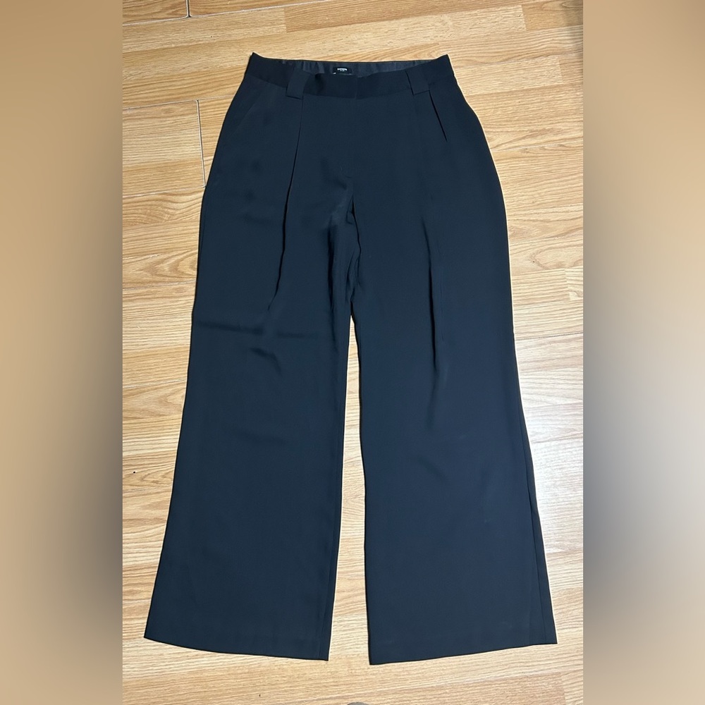 Express Black Wide-Leg Women's Pants - Picture 2 of 13